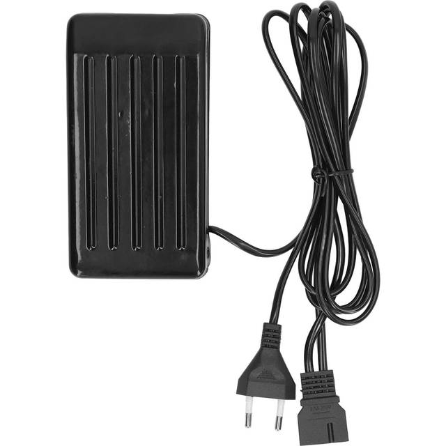 Sewing Machine Foot Pedal Prevent Slip 3 Port Black Replacement Foot Controller for Home EU PLUG