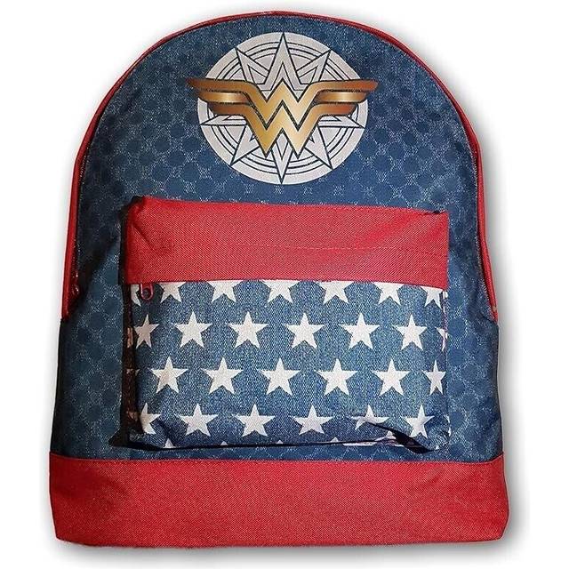 Kids girls junior novelty dc wonder woman backpack school bag rucksack fit a4