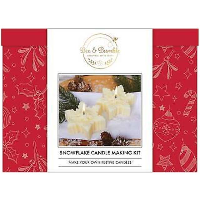 Bee & Bumble Multicoloured Snowflake Candle Craft Kit - 22.6 x 16.6 x 16.5cm