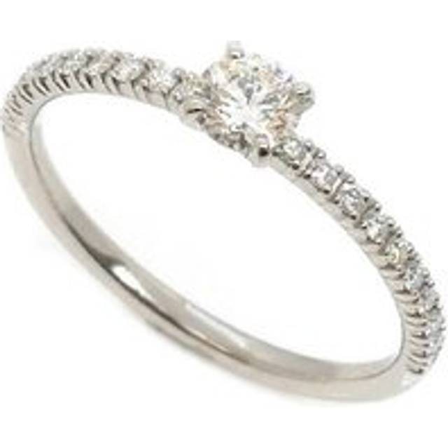 Womens Preloved Platinum Diamond Ring Solitare Design Wo - Silver - Grey - One Size