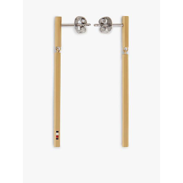 Tommy Hilfiger Bar Drop Earrings, Gold
