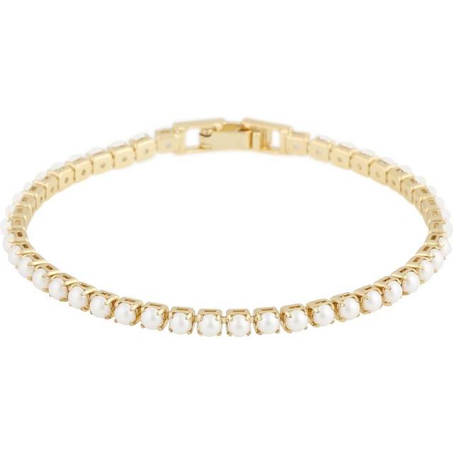 Snö of Sweden - Armband Lucy Pearl Brace - Guld