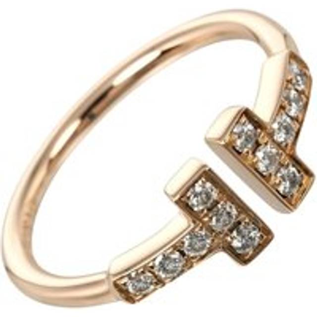 Womens Preloved Tiffany T Diamond Ring Wo - Pink - One Size