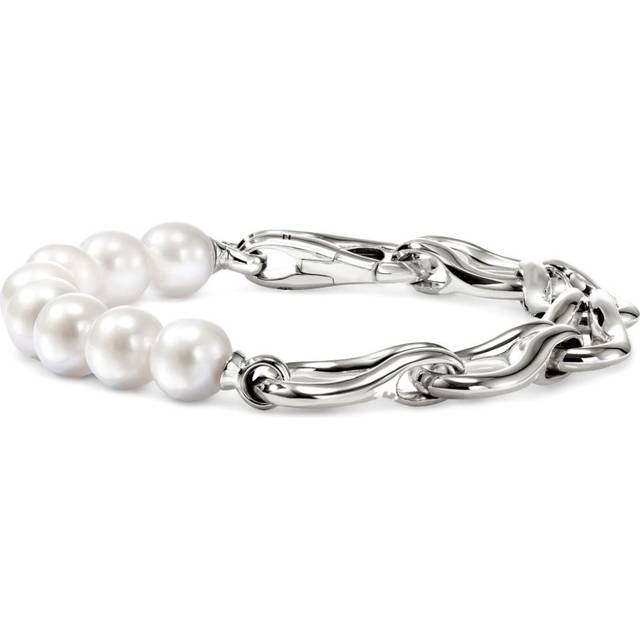 John Hardy - Surf bracelet - women - Sterling Silver/Freshwater Pearl - L