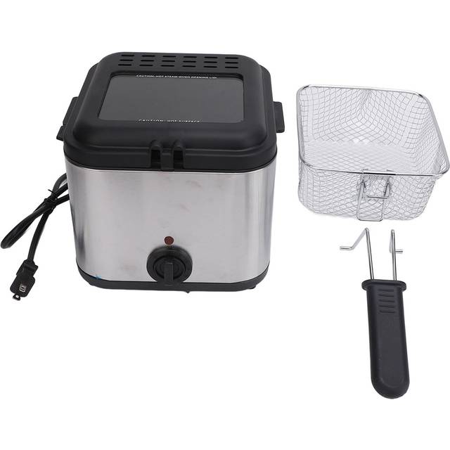Electric Fryer Stainless Steel 1000W Temperature Adjustable Multifunction Electric Deep Fryer with L
