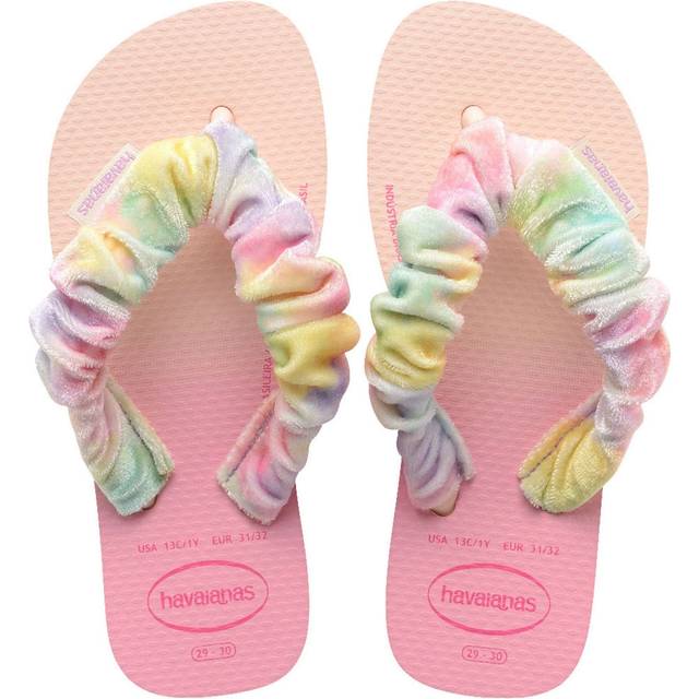 Havaianas Pink Multi Fluffy Girls Youth Sandals