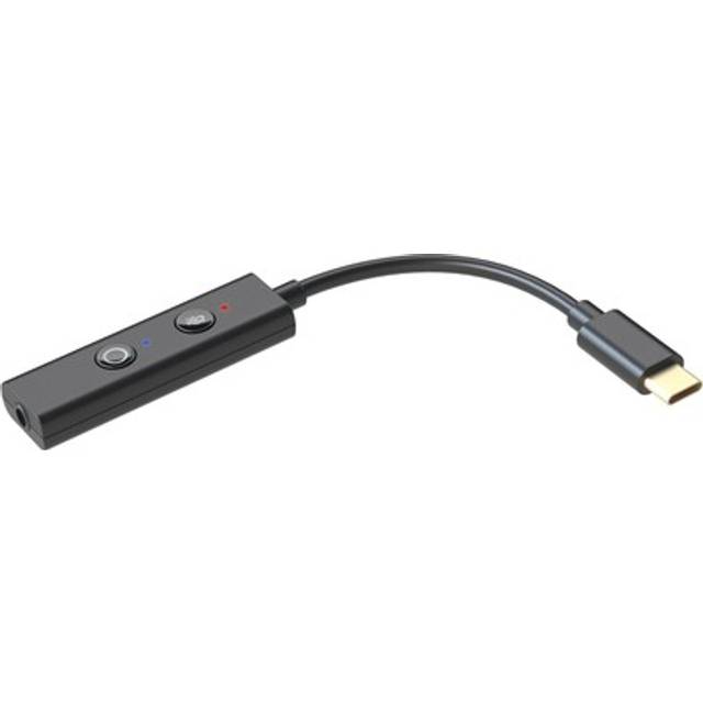 Creative Sound Blaster Play! 4, högupplöst ljudadapter, USB-C externt stereoljudskort DAC kompatibel med Windows, MAC, PS4, PS5, PC, hörlurar, bärbara datorer, smartphones, surfplattor