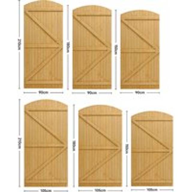 Semi Braced Arch Top Strong Wooden Garden Gate