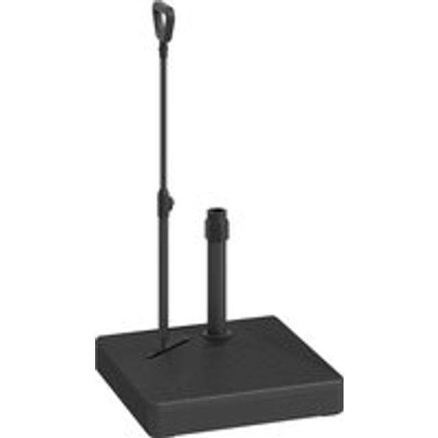 Outsunny Garden Parasol Base with Adjustable Wheels and Handle, Garden Sun Umbrella Base Parasol Stand, Filled Up to 55kg with Stand, 45kg with Water