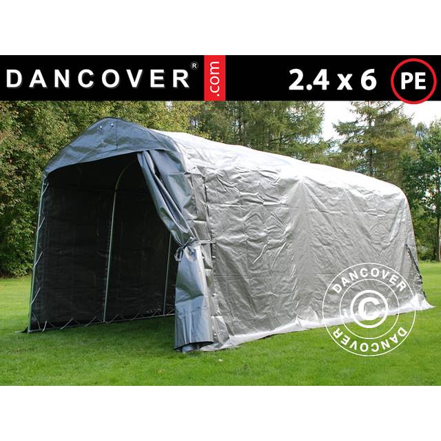 Dancover - Storage tent Portable garage pro 2.4x6x2.34 m pe, Grey