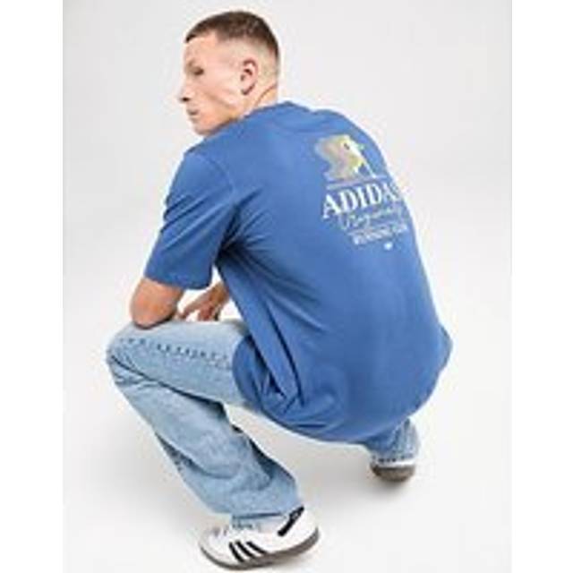 adidas Originals Running Club T-Shirt - Blue - Mens