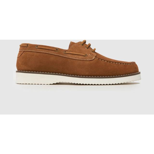 Schuh Rick White Sole Boat Shoes - Brown, Brown, Size 7, Men