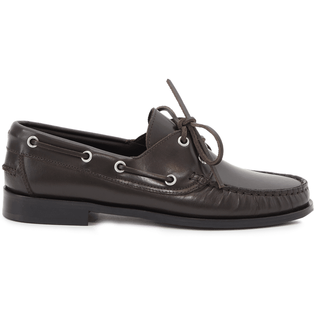 Aeyde Brown Harris Calfskin Loafers - Moka - IT 40
