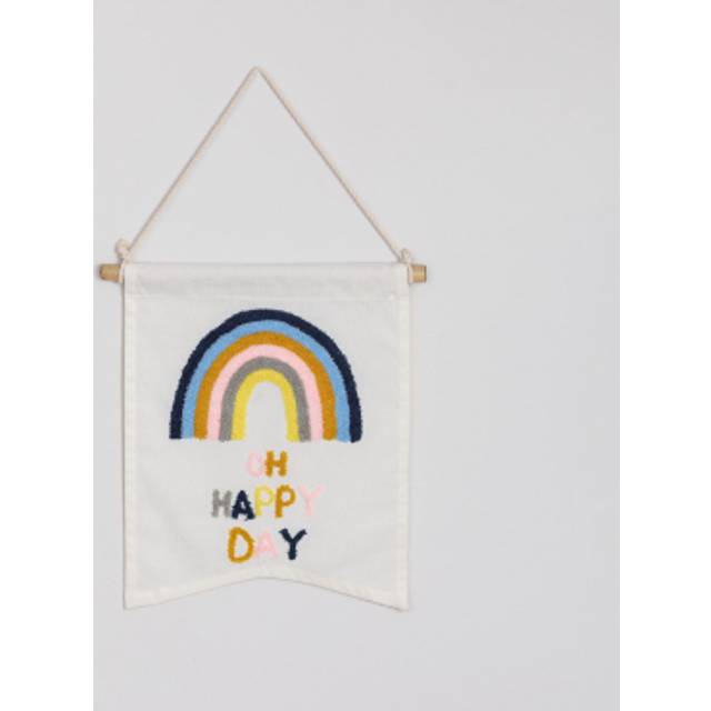 Cotton Wall Tapestry Happy Day Kids Multicolor Sklum