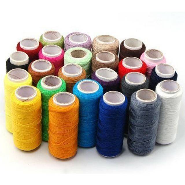 24 colour spools finest quality sewing all purpose 100% pure cotton thread reel