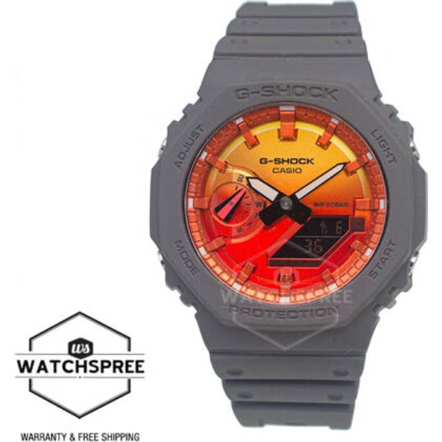 Casio G-Shock Analog Digital Bio-Based Resin Strap Multicolor Dial Quartz GA-2100FL-8A 200M Men's Watch