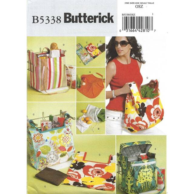 BUTTERICK PATTERNS B5338 Bags  One Size Only