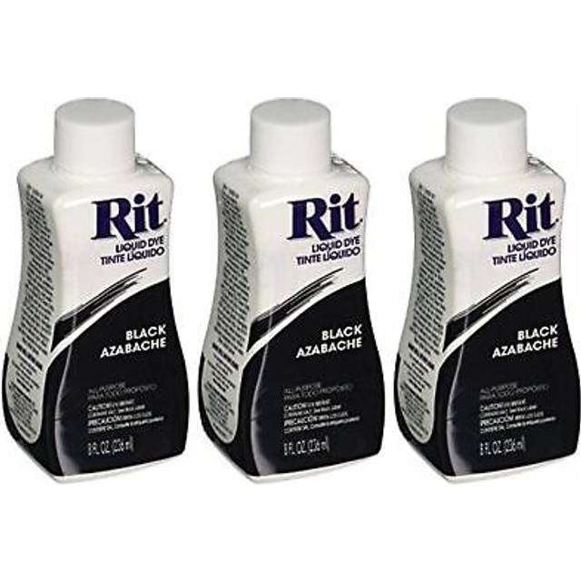 Rit Liquid Fabric Dye Black 8 Ounces  Pack of 3