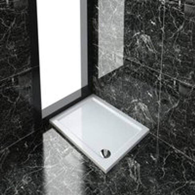 Elegant - Rectangular 900 x 700 mm Tray for Shower Enclosure Cubicle + Waste Trap