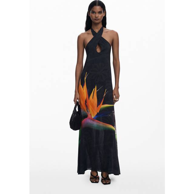 DESIGUAL Colibrí Dress |Svart |L