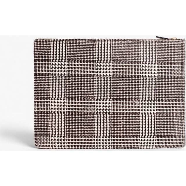 The Case Factory Medium Clutch Pony Check Black/White