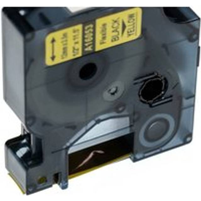 Vhbw - 1x Label Tape compatible with Dymo LabelManager 400, 300, 350, 260P, 280, 360D, 350D Label Printer 12 mm, Black on White, Flexible