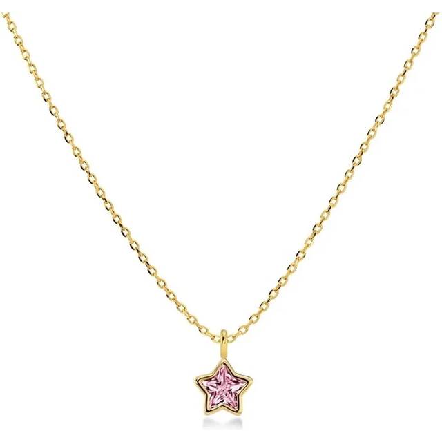 Edblad - Star Sparkle Necklace Kids Pink Gold