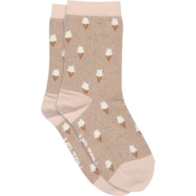 Melton Ice Cream Glitter Socks Stl. 27/30 unisex - Strumpor Från Magasin - Alt Rosa (27/30)
