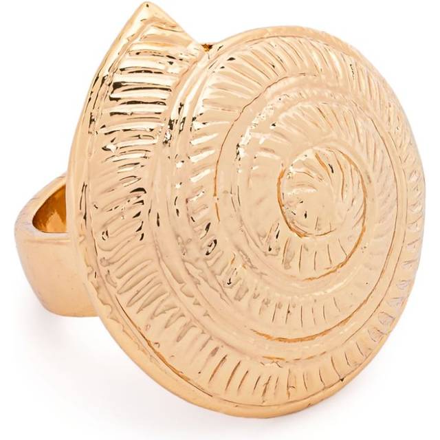 Tohum - small Concha Archi ring - women - 24kt Gold Plated Brass - S