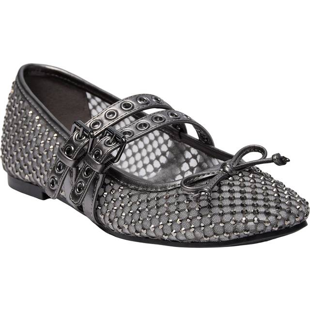Guess Kayann Stud Ballet Pump - Silver - 36