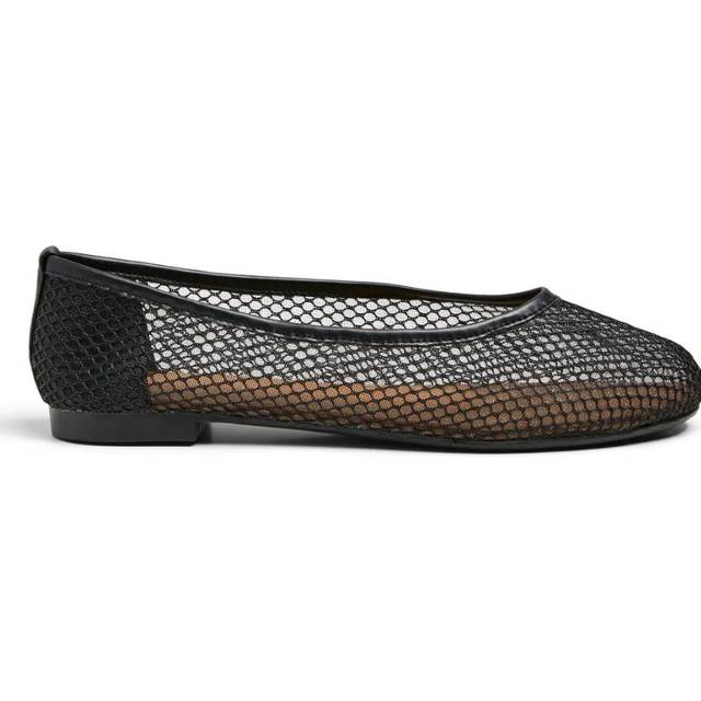 Pieces - Sko - Steph Mesh Ballerina - Black