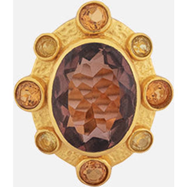 Vivi Smokey Quartz Ring Multi, XS