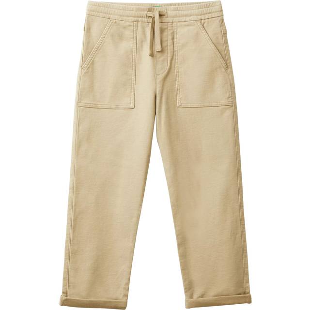 Benetton Kids' Stretch Slub Drill Joggers