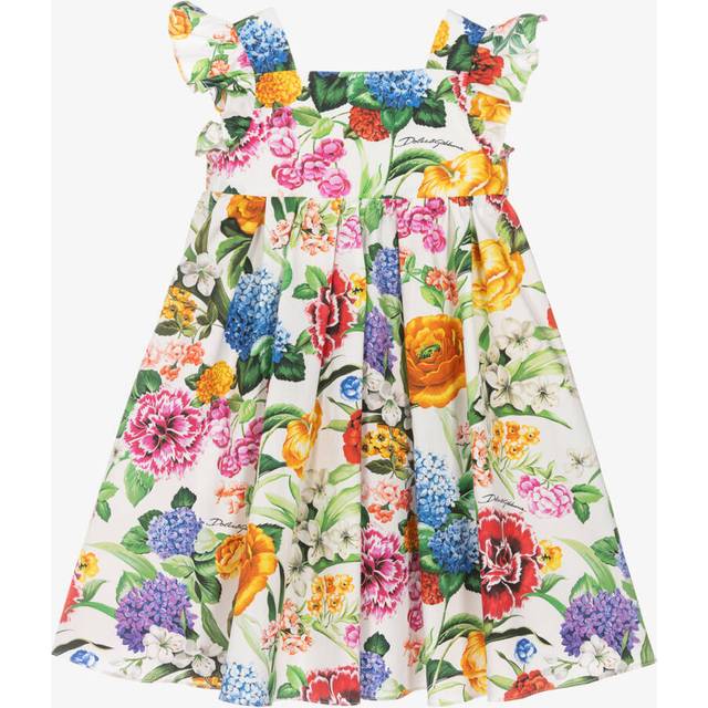 Dolce & Gabbana, Dresses, unisex, Multicolor, 9 M, Floral Print Elegant Dress Set