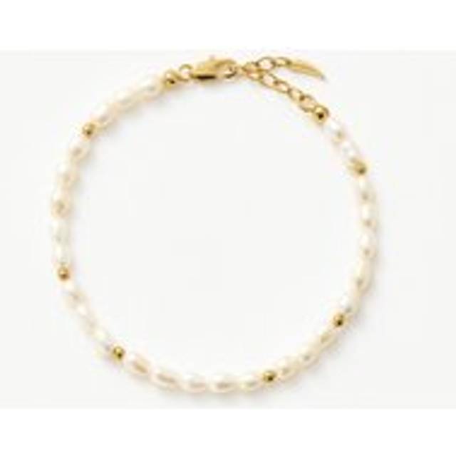 Seed Pearl Beaded Bracelet | 18ct Gold Plated/Pearl