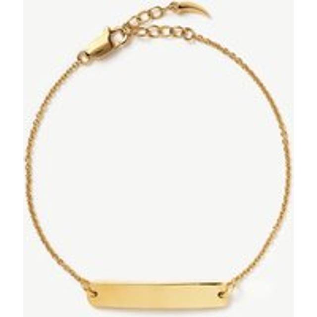 Engravable Bar Chain Bracelet | 18ct Gold Vermeil