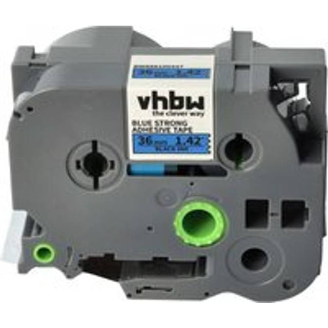 vhbw 1x Label Tape compatible with Brother PT 9700PC, 9800PCN, D800W, E800W Label Printer 36 mm, Black on Matt-Silver, Extra Strong