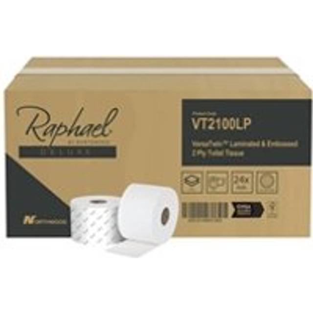 Raphael 2-Ply Versatwin Micro Jumbo Pulp Toilet Roll 100m (Pack of 24)