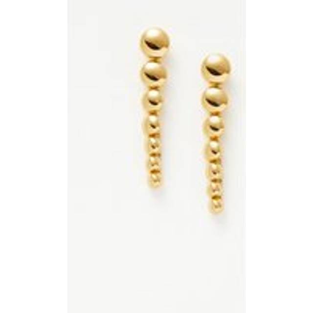 Beaded Drop Earrings | 18ct Gold Vermeil