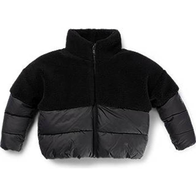 Kids' hybrid jacket with logo print