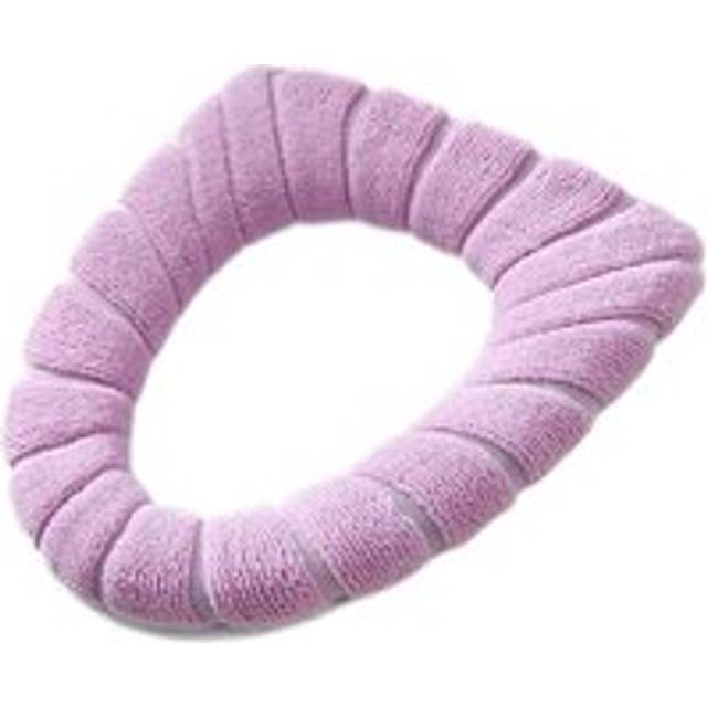 Cyslmuk - 1PC Retractable Washable Toilet Seat Cushion Pad,Toilet Seat Warmer Pad,Universal wc Colorful Seat Tank Cover (Pink)