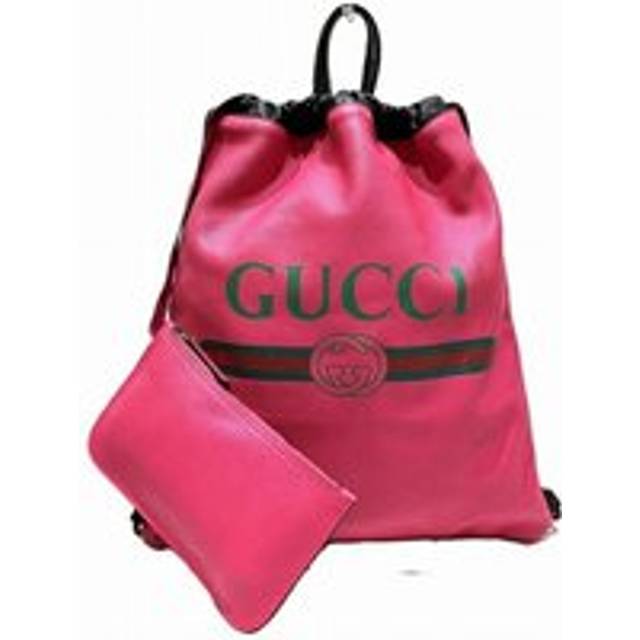 Womens Preloved GG Marmont Drawstring Backpack Wo - Pink - One Size