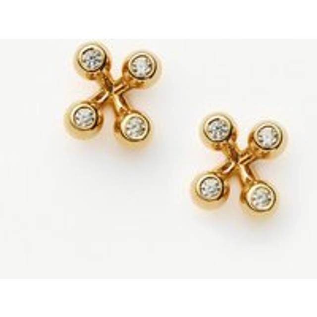 Atom Stud Earrings | 18ct Gold Vermeil