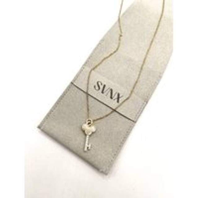 Womens Key Diamante Pendant Necklace - Metallics - One Size