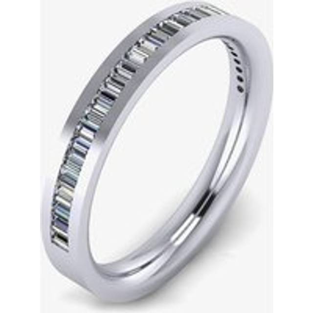 Platinum 0.40ct Baguette-Cut Diamond Eternity Ring (M) HET2204 - Silver
