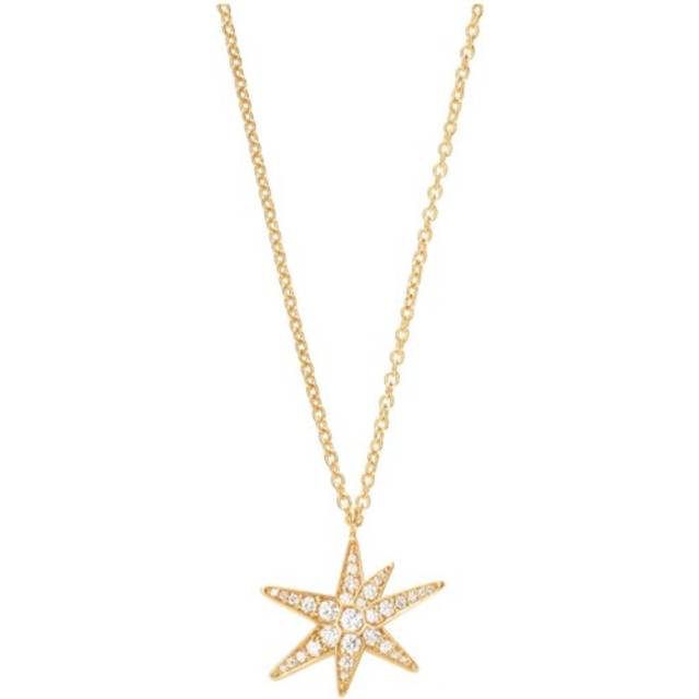 Halsband funky stars gult guld