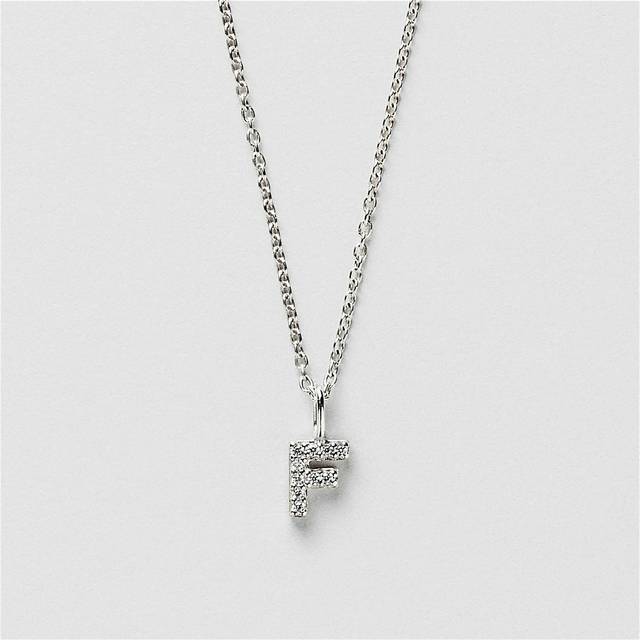 F Sparkle Bokstav Halsband