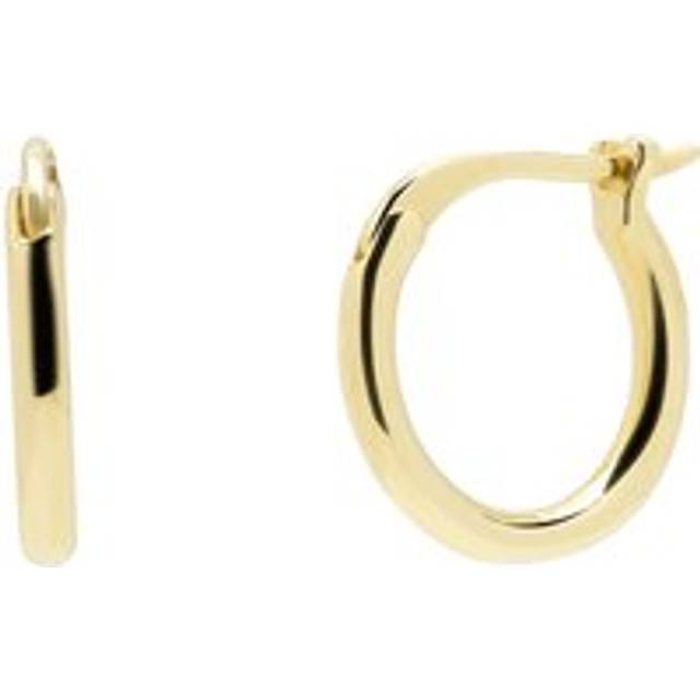 14K Solid Gold Fine Hoop Earrings