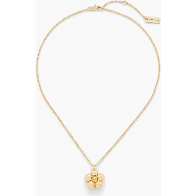 Marc Jacobs - Daisy Balloon necklace - women - Brass/Cubic Zirconia - One Size - Gold