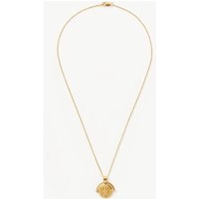 Lucy Williams Long Engravable Roman Arc Coin Necklace